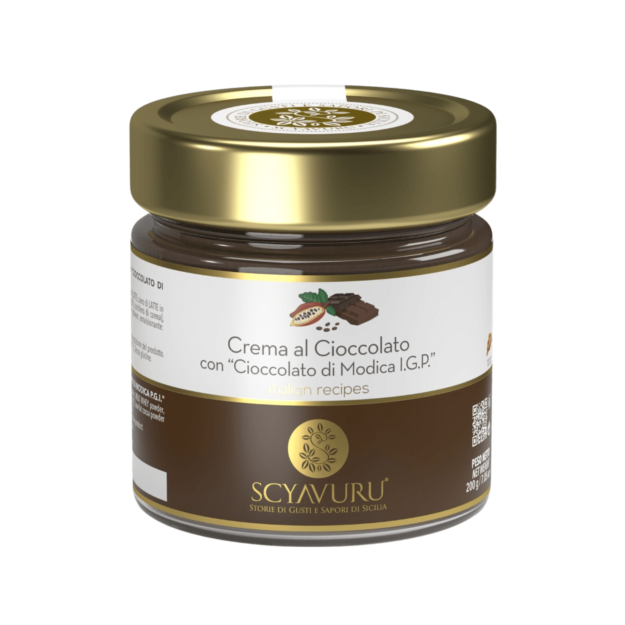 Crema
al Cioccolato con “Cioccolato di Modica I.G.P.”