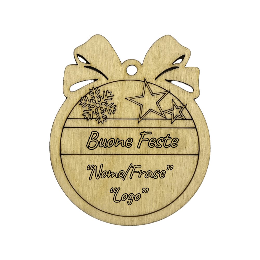 Palla di Natale in Legno