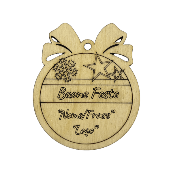 Palla di Natale in Legno