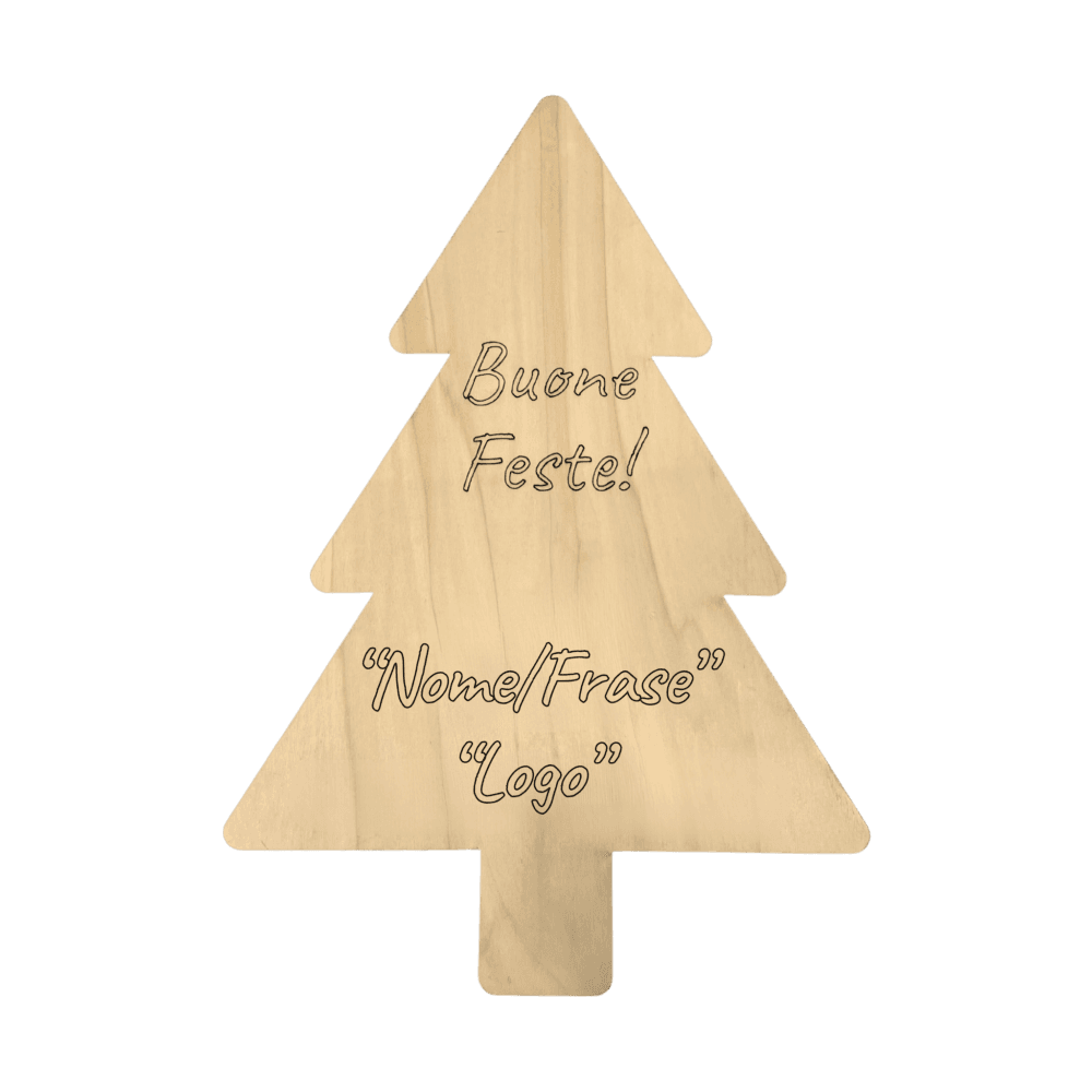 Tagliere Albero di Natale in Legno